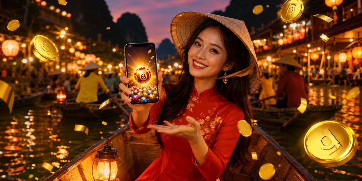 Giao diện giải trí Việt trên di động với bối cảnh thể thao và casino hiện đại